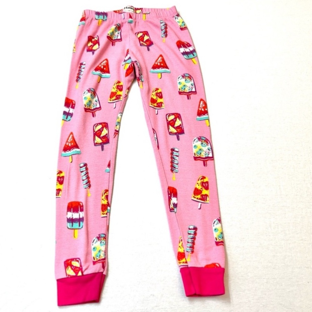 Hatley Girls Fruity Pops Organic Cotton Raglan Pajama Set, Size 7 - Picture 6 of 8